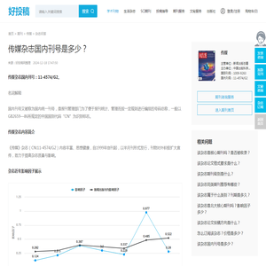 传媒杂志国内刊号是多少？-好投稿